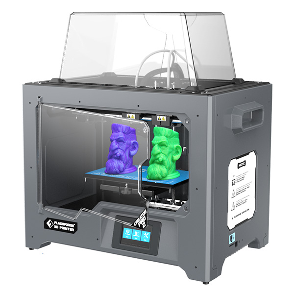 Flashforge Creator Pro 2 3D Printer Independent Dual Extruder Offers Higher Productivity and More Possibilities