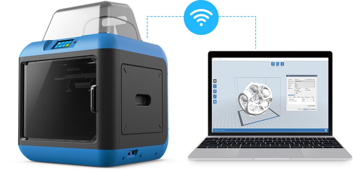Flashforge Inventor 2s 3d printer uses Wi-Fi and USB stick to transfer 3D files | Flashforgeshop Flashforge Inventor 2s 3d printer uses Wi-Fi and USB stick to transfer 3D files | Flashforgeshop