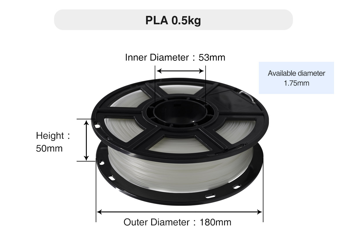 Diamètre du filament d'impression 3D Flashforge PLA |  Flashforgeshop