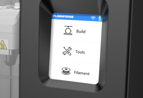Flashforge Adventurer 3 3d printer user-friendly touchscreen | Flashforgeshop