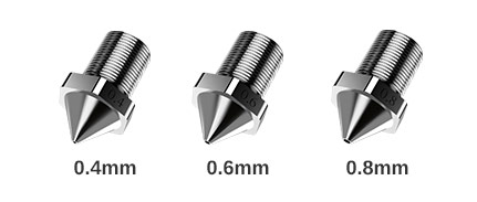 Flashforge creator 3 pro supporting stainless steel nozzles
