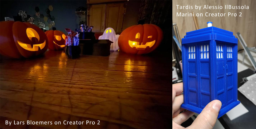 3d printed Halloween decoration on Creator Pro 2 | Flashforgeshop