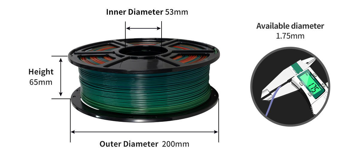 multicolor filament pla 1.75 | Flashforgeshop