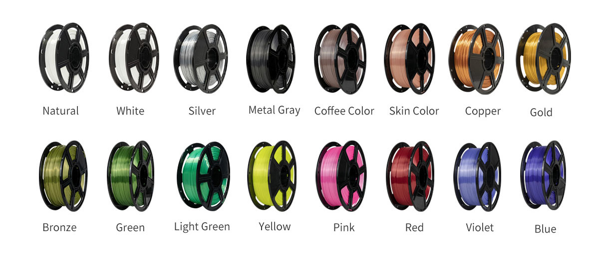 3D-Druckerfilament PLA Pla Seide Filament Multicolors | Flashforgeshop 