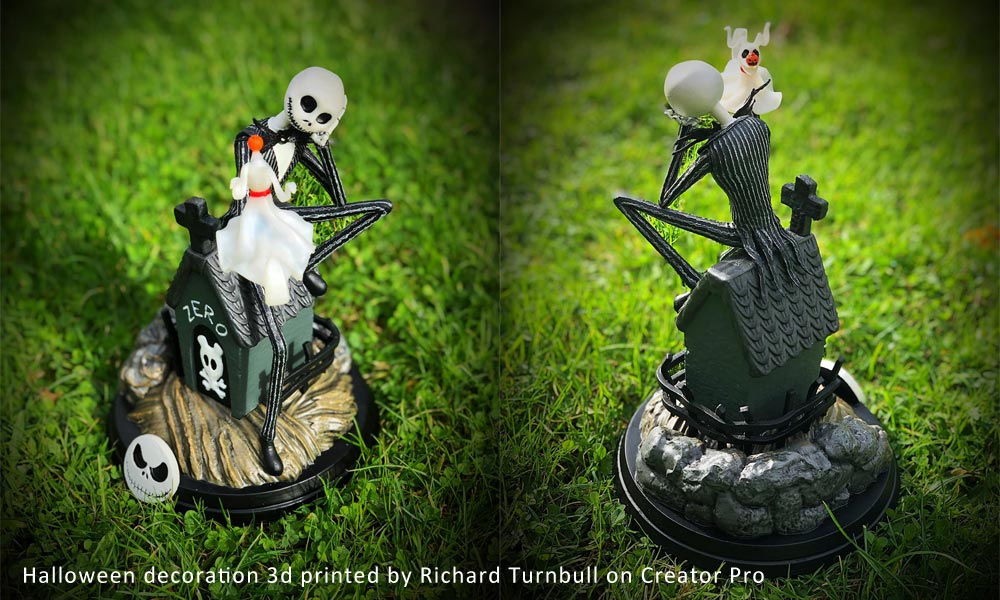 3d printed Halloween decoration on Creator Pro | Flashforgeshop