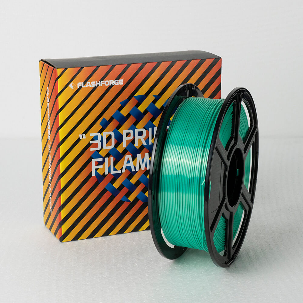 Flashforge PLA Silk Filament 1.75mm 1KG Spool - Light Green
