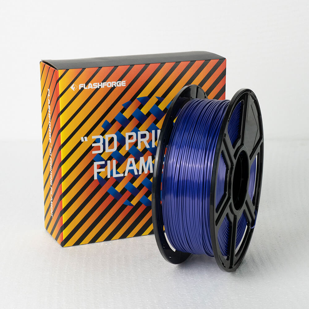 Flashforge PLA Silk Filament 1.75mm 1KG Spool - Blue