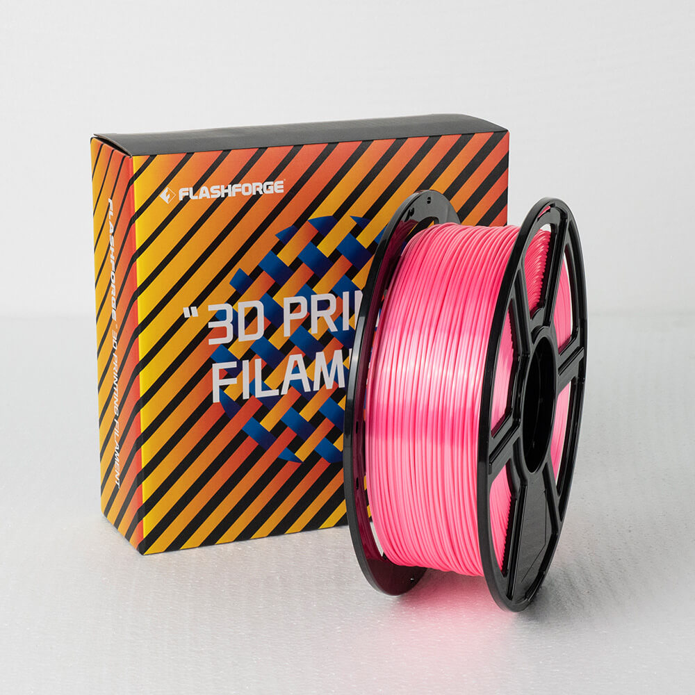 Flashforge PLA Silk Filament 1.75mm 1KG Spool - Pink