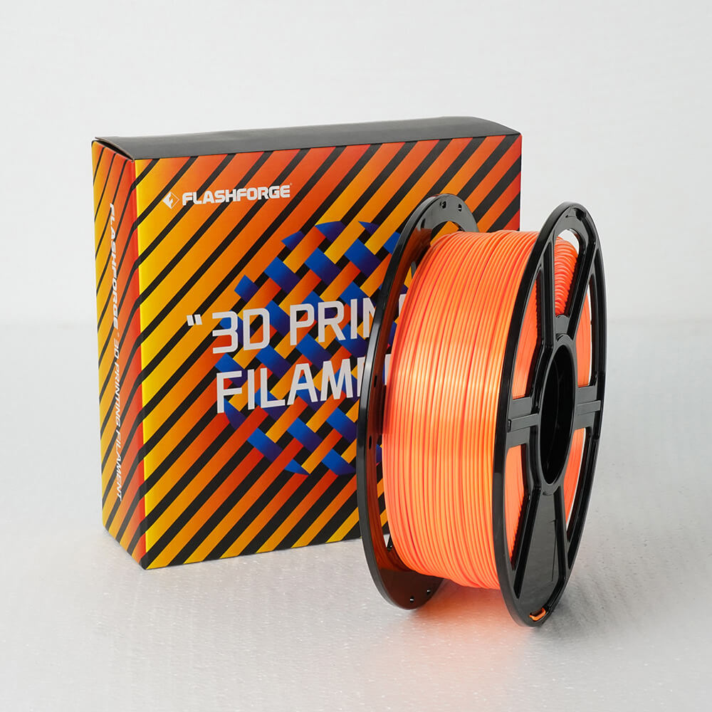 Flashforge PLA Silk Filament 1.75mm 1KG Spool - Orange