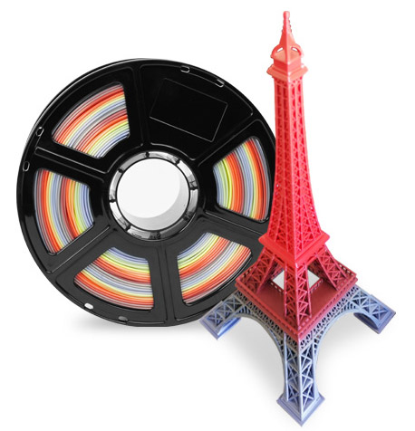 Regenbogen-PLA Filament 1,75 Multicolor Seide PLA Filament | Flashforgeshop