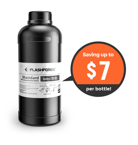 Lcd resin saving up to $7 per bottle | Flashforgeshop