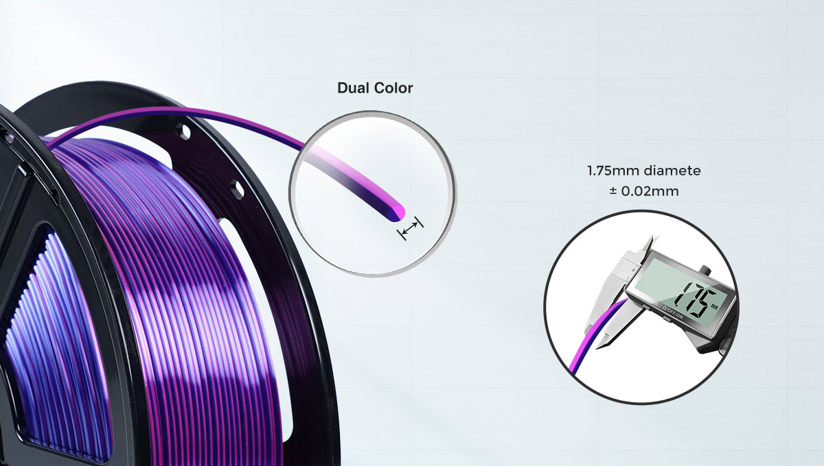 Dual color pla filament 1.75mm diamete | Flashforgeshop