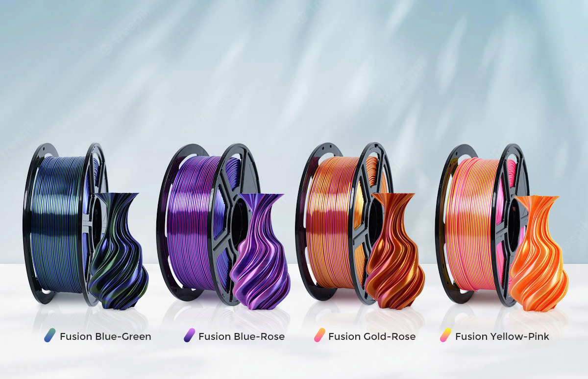 Four dual-color silk PLA | Flashforgeshop