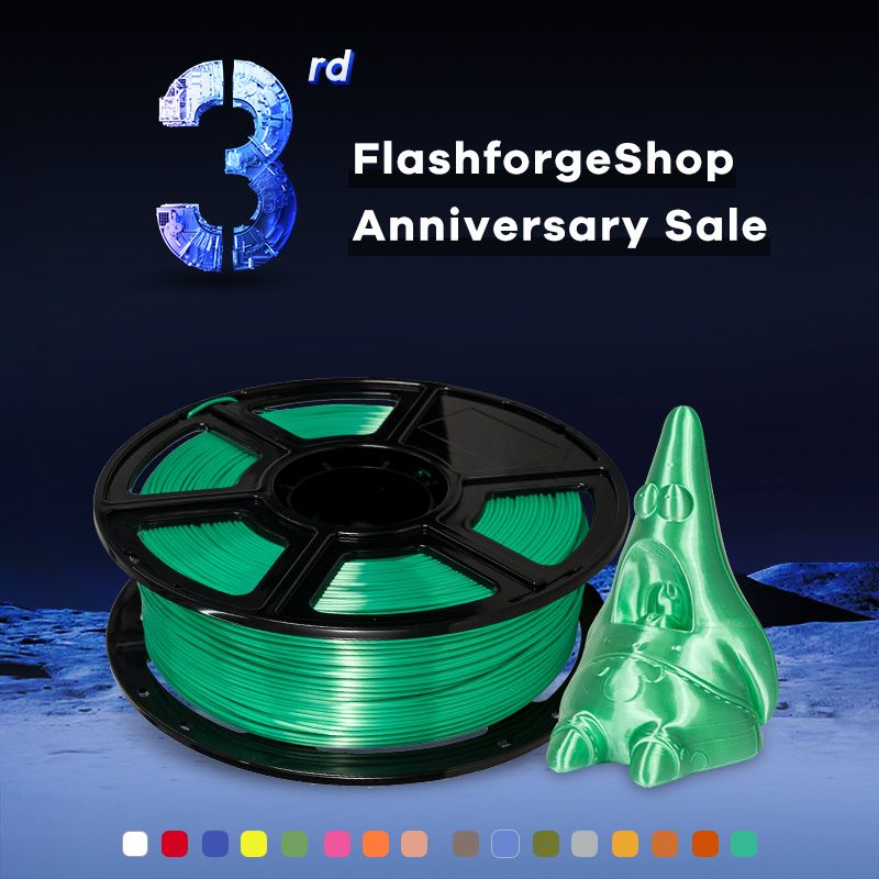Flashforge PLA Silk Filament 1.75mm 1KG Spool