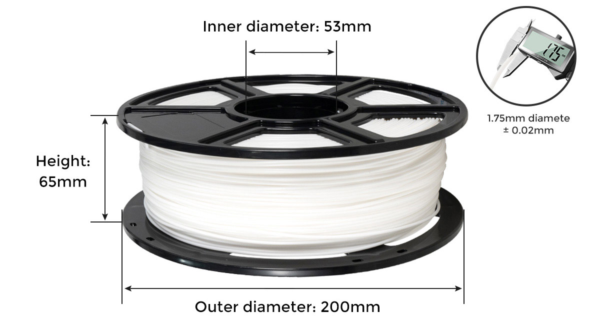 Flashforge PLA filament 1kg/roll 1.75mm in diameter