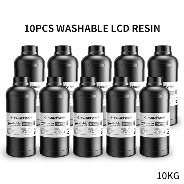 Botella de Resina LCD Flashforge de 1KG paquete de 10 unidades