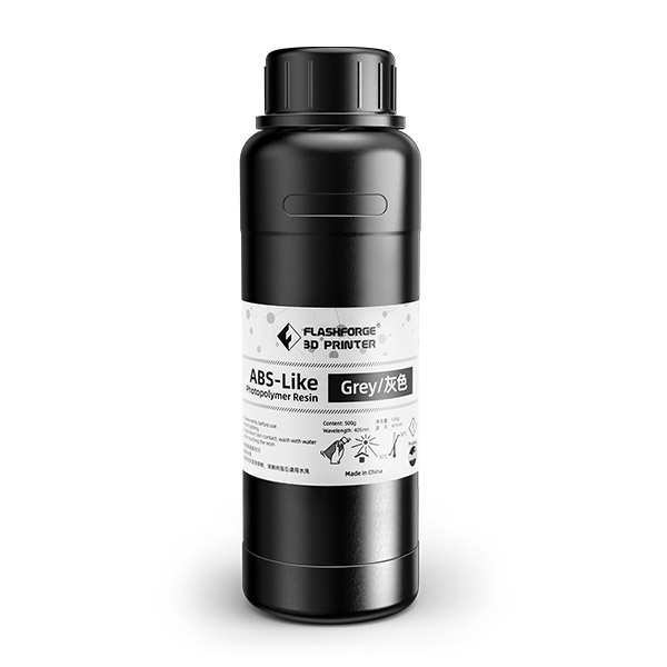 Resina Flashforge LCD 405nm tipo ABS de curado UV Botella de 0.5 kg