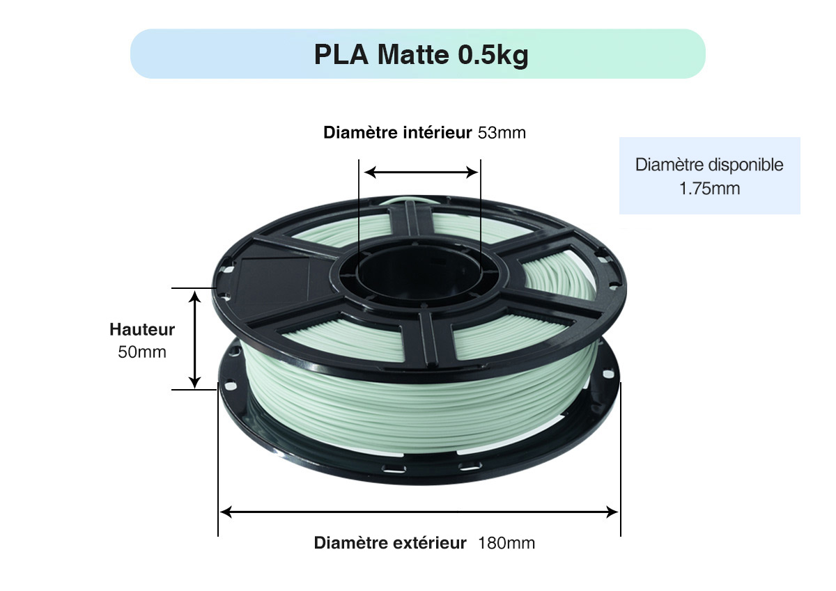 Flashforge Matte PLA Filament 1kg/roll Diameter | Flashforgeshop