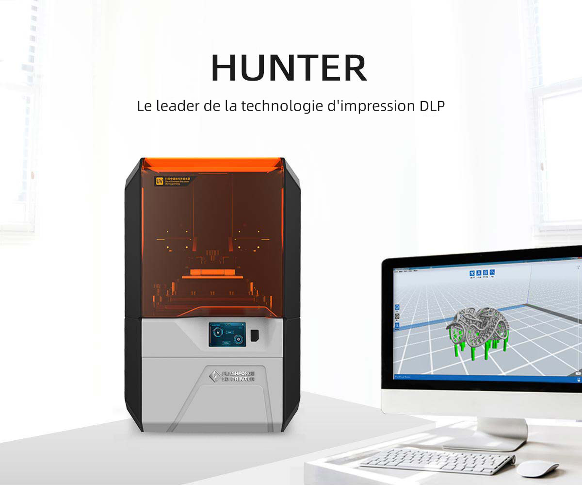 Flashforge Hunter 3d printer, leading DLP 3d printing technology | Flashforgeshop